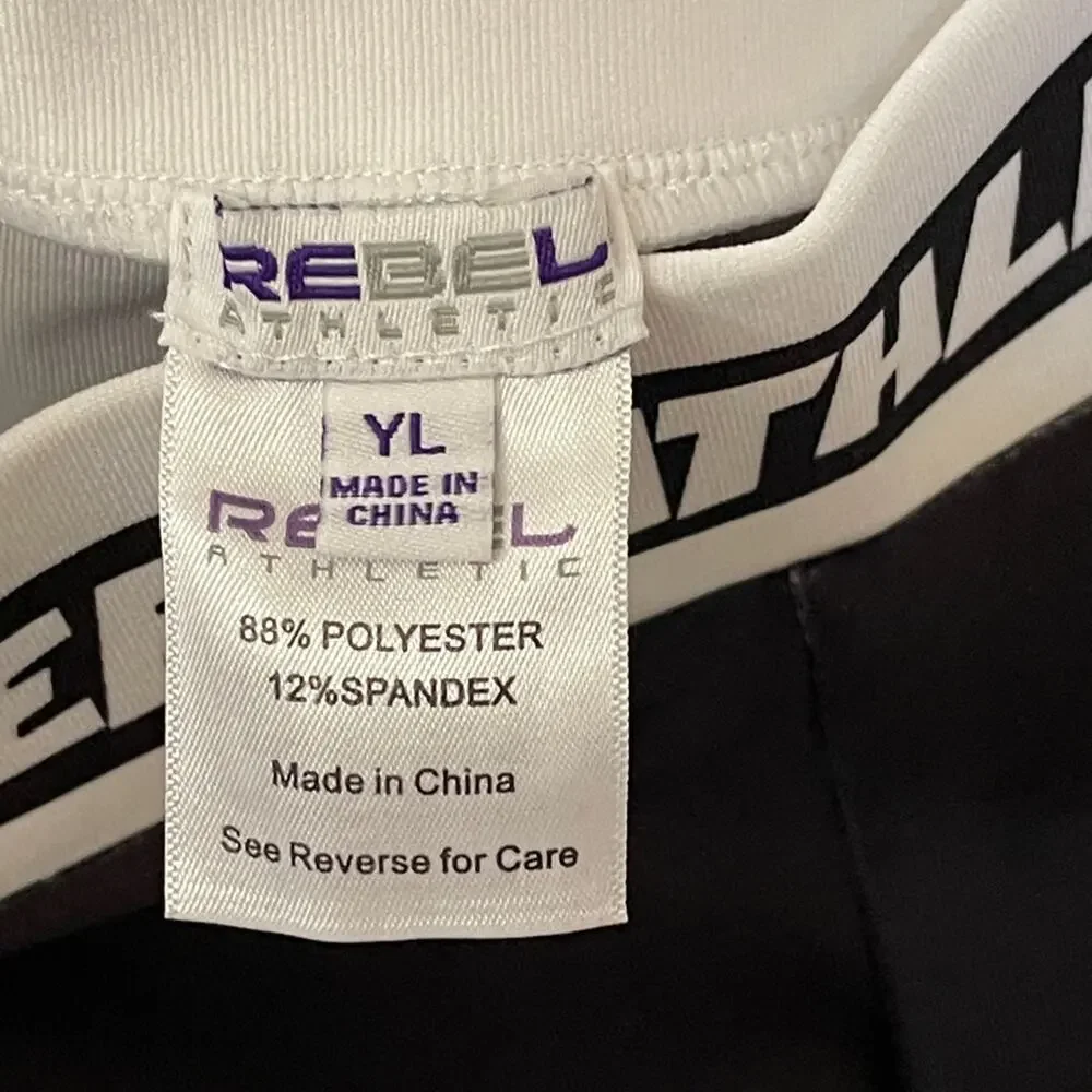 Black and Blue Cheer Athletics Leggings Rebel Athletics Youth Large